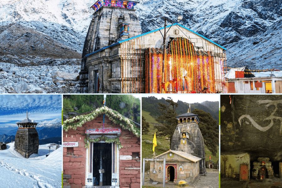 Panch Kedar Yatra trek to the sacred shrines of Lord Shiva in Uttarakhand's serene mountains.